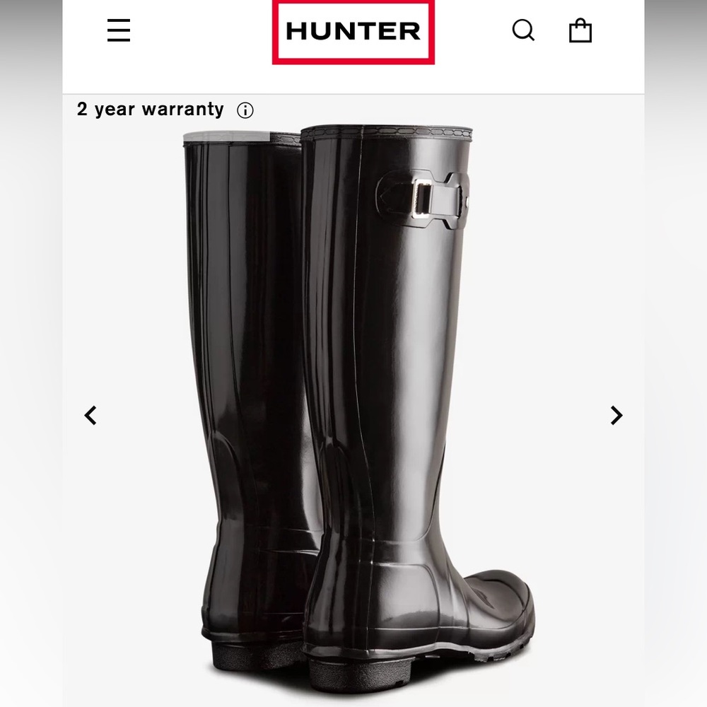 Hunter Rain Boots Size 8 - Picture 6 of 7